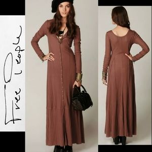 Free People RARE FP Beach Moon Duster in Cocoa Sz LARGE!!